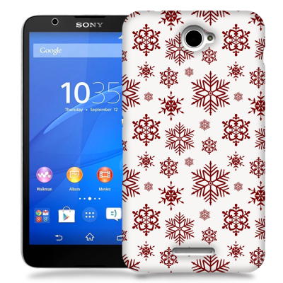 Skal till Sony Xperia E4 - Mönster - Flakes