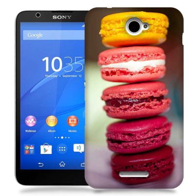 Skal till Sony Xperia E4 - Macarons - Rosa