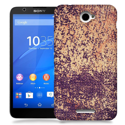 Skal till Sony Xperia E4 - Marble - Beige