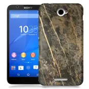 Skal till Sony Xperia E4 - Marble - Brun