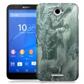 Skal till Sony Xperia E4 - Marble - Grön