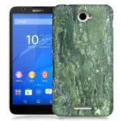 Skal till Sony Xperia E4 - Marble - Grön