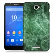 Skal till Sony Xperia E4 - Marble - Grön