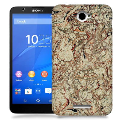 Skal till Sony Xperia E4 - Oljefärg - Mönster