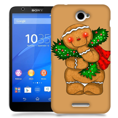 Skal till Sony Xperia E4 - Pepparkaksgubbe