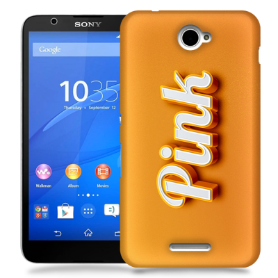 Skal till Sony Xperia E4 - Pink - Orange