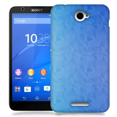 Skal till Sony Xperia E4 - Prismor - Blå
