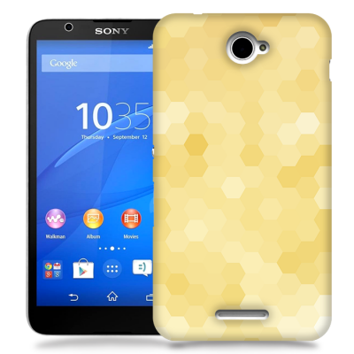 Skal till Sony Xperia E4 - Prismor - Gul