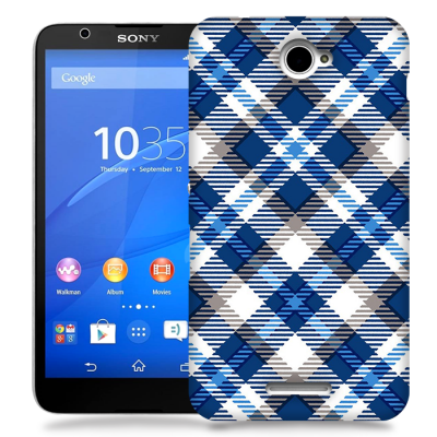 Skal till Sony Xperia E4 - Randigt och rutigt