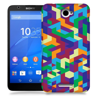 Skal till Sony Xperia E4 - Retro mönster
