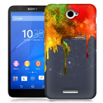 Skal till Sony Xperia E4 - Rinnande färg - Spektrum