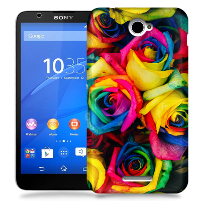 Skal till Sony Xperia E4 - Rosor
