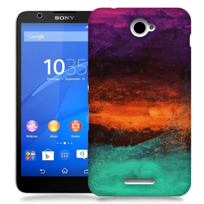 Skal till Sony Xperia E4 - Rust Rainbow