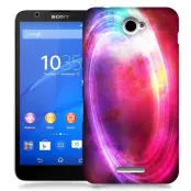 Skal till Sony Xperia E4 - Rymden - Rosa