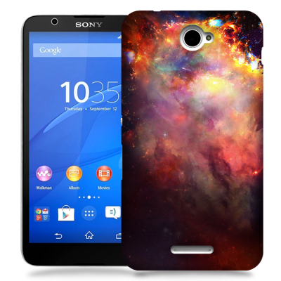 Skal till Sony Xperia E4 - Rymden - Svart
