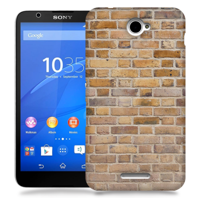 Skal till Sony Xperia E4 - Tegel - Beige
