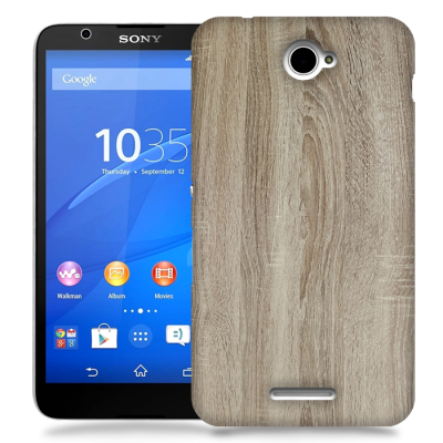 Skal till Sony Xperia E4 - Trä - Ek