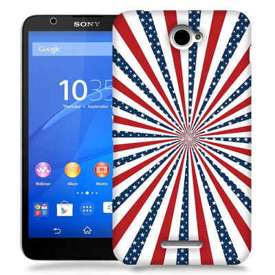 Skal till Sony Xperia E4 - USA Stripes