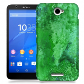 Skal till Sony Xperia E4 - Vattenfärg - Grön
