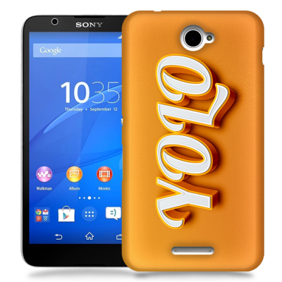 Skal till Sony Xperia E4 - Yolo - Orange