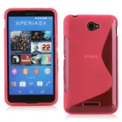 Flexicase Skal till Sony Xperia E4g - Magenta