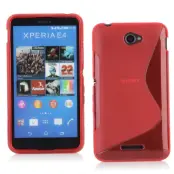 Flexicase Skal till Sony Xperia E4g - Röd