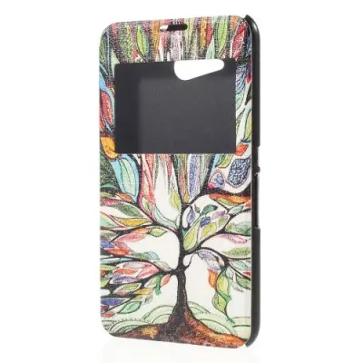 Mobilfodral med fönster till Sony Xperia E4g - Colorful Tree