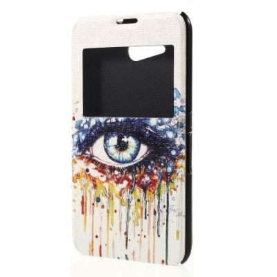 Mobilfodral med fönster till Sony Xperia E4g - Colorized Eye