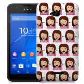 Skal till Sony Xperia E4g - Emoji - Flicka