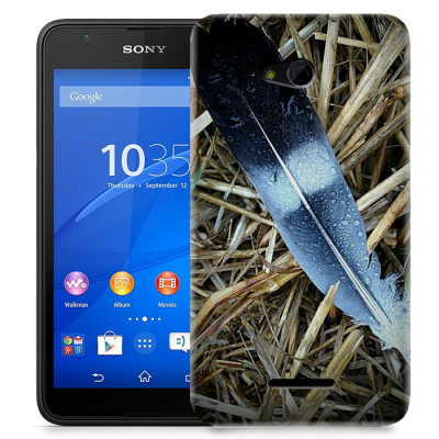 Skal till Sony Xperia E4g - Fjäder