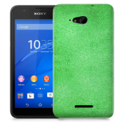 Skal till Sony Xperia E4g - Grunge texture - Grön