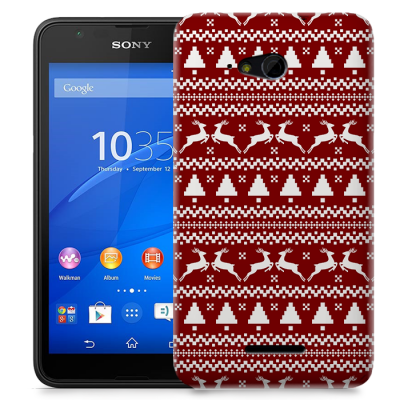 Skal till Sony Xperia E4g - Juldekor - Renar