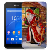 Skal till Sony Xperia E4g - Jultomte och ren