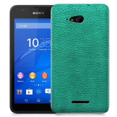 Skal till Sony Xperia E4g - Knottrig - Grön
