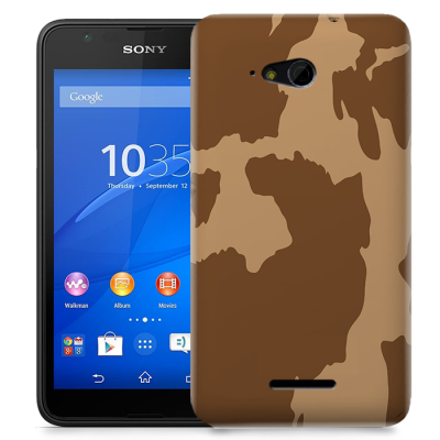 Skal till Sony Xperia E4g - Kossa - Brun