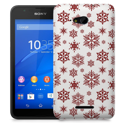 Skal till Sony Xperia E4g - Mönster - Flakes
