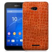 Skal till Sony Xperia E4g - Mönster - Orange