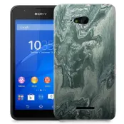 Skal till Sony Xperia E4g - Marble - Grön