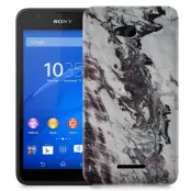 Skal till Sony Xperia E4g - Marble - Vit/Svart