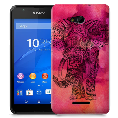 Skal till Sony Xperia E4g - Orientalisk elefant