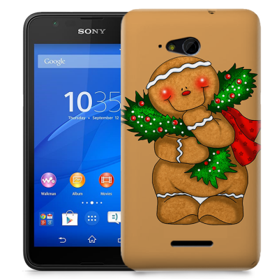 Skal till Sony Xperia E4g - Pepparkaksgubbe