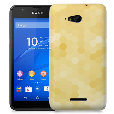 Skal till Sony Xperia E4g - Prismor - Gul