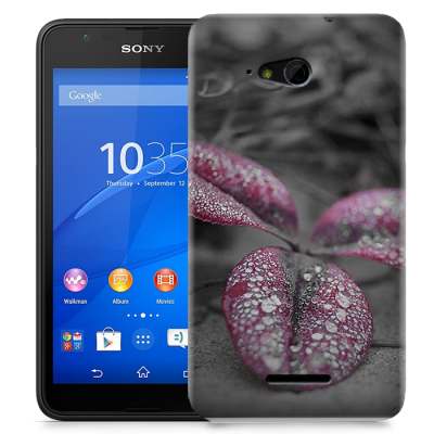 Skal till Sony Xperia E4g - Rödbladig klöver