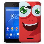 Skal till Sony Xperia E4g - Rött monster