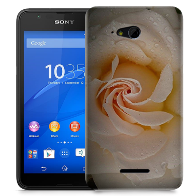 Skal till Sony Xperia E4g - Ros persika