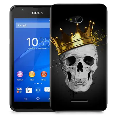 Skal till Sony Xperia E4g - Royal Skull