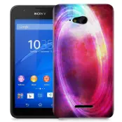 Skal till Sony Xperia E4g - Rymden - Rosa