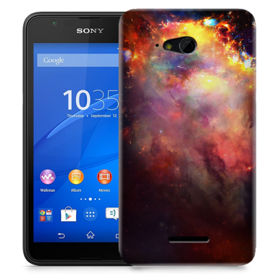 Skal till Sony Xperia E4g - Rymden - Svart