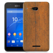 Skal till Sony Xperia E4g - Slitet trä