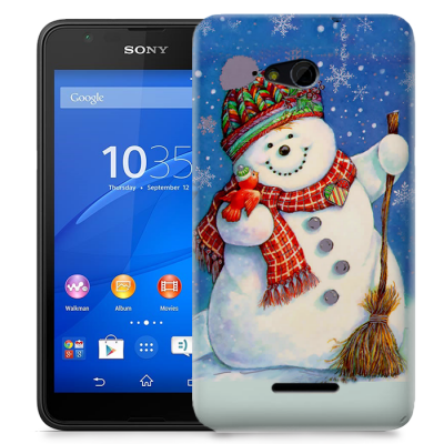 Skal till Sony Xperia E4g - Snögubbe